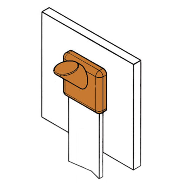 Vertical Bar to Vertical Steel Surface Joint - BS1